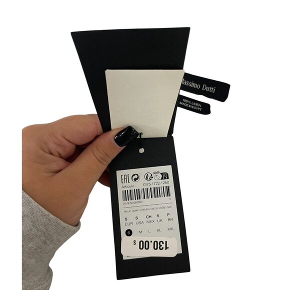 Massimo Dutti Mens Shirt Button Up S Small White Linen Long Sleeve 0175/722 NWT - Picture 6 of 16